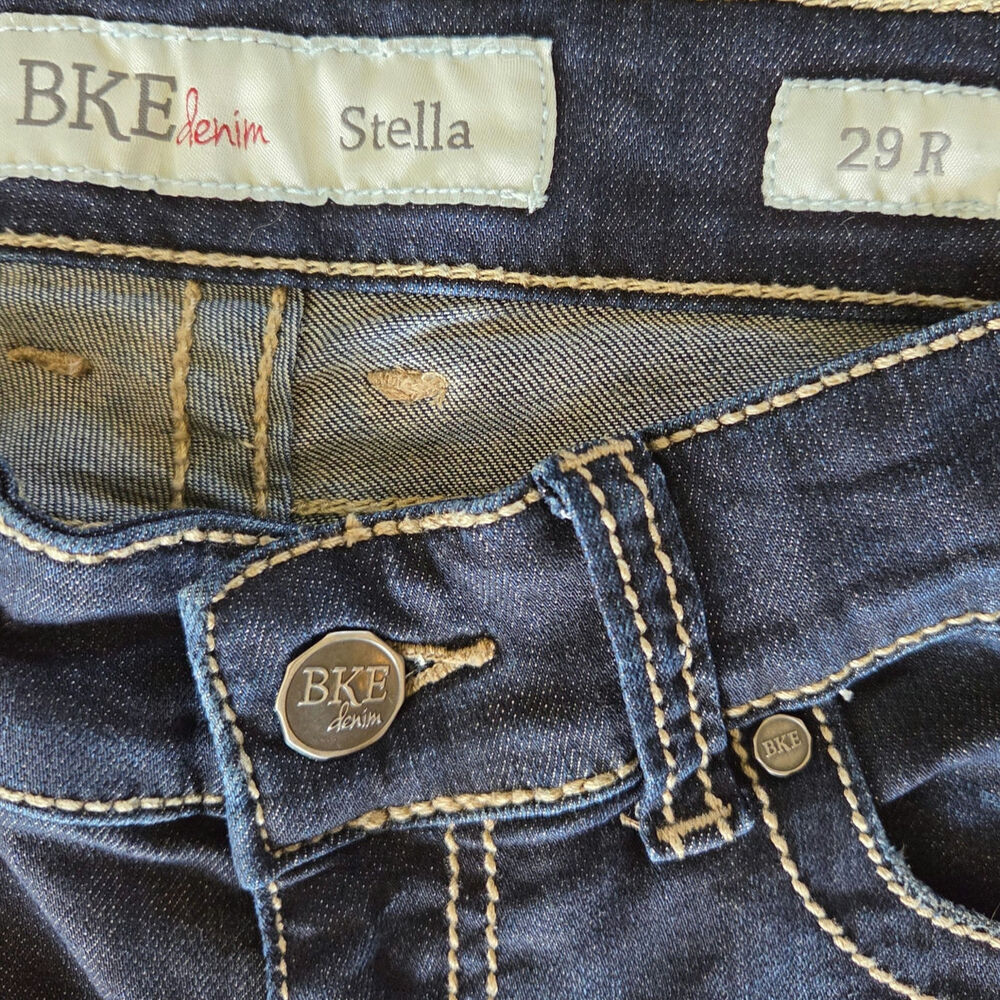 BKE denim Stella bootcut jeans womans size 29X31.5" - Picture 4 of 6